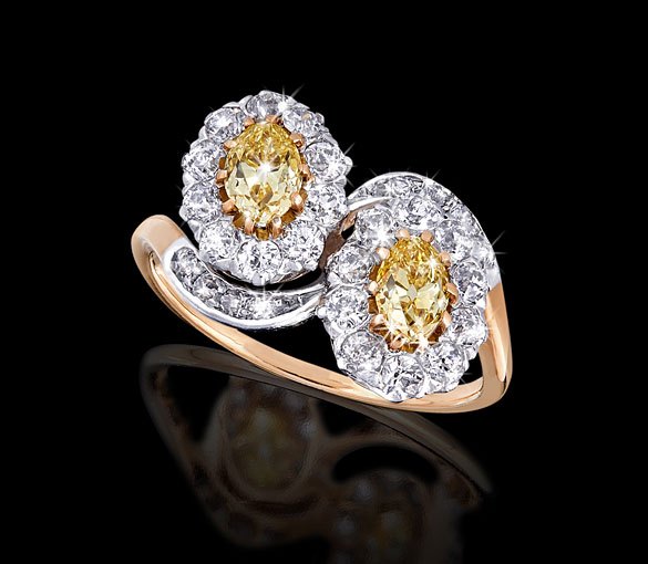 Diamant-Ring toi et moi Diamant-Ring toi et moi