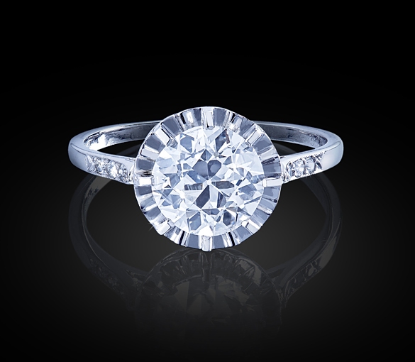 Solitaer-Brillant-Ring Solitaer-Brillant-Ring